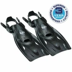 Tusa Sport Long Blade Snorkel Fins, Black - Med *distressed Pkg. Fixed Price $59.99.