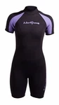New! Neosport Wetsuits Women's Premium 2MM Neoprene Shorty, Lavender Trim, Sz 8. Fixed Price $49.99.