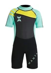 Dive & Sail Kids 2.5MM Warm Wetsuit One Piece Uv Protection Shorty Green. Fixed Price $61.75.