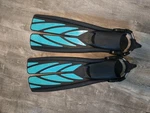 Atomic Aquatics Split Fins Open Heel W/ Spring Straps Small. Fixed Price $127.00.