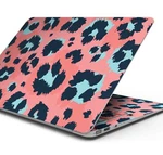 Skin Wrap Decal Cover For Apple Macbooks - Leopard Coral And Teal V23. Fixed Price $39.95.