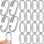 20PCS 1/4 Inch Stainless Steel Chain Links, M6 Oval Quick Carabiner, Small. Fixed Price $28.97.