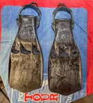 Scubapro Jet Vented Design Made Usa Black Rubber Diving Fins Large New. Fixed Price $59.00.