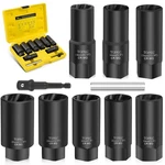 Topec 10PCS Deep Lug Nut Remover Heavy Duty, 1/2" Drive Impact Wheel Lock Rem.... Fixed Price $57.81.