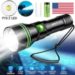 350000LM Led Professional Scuba Diving Underwater Flashlight Dive Torch. Fixed Price $27.99.