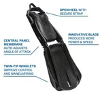 Scubapro Seawing Supernova Dive Fins - Black, (25.505.400). Fixed Price $299.00.