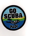 Professional Association Diving Instructors Padi Scuba Go Patch. Fixed Price $5.95.