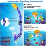 Seovediary Kids Snorkel Set Fins Mask Dry Top Travel Bag. Fixed Price $56.99.