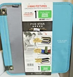 Mead Dual Ring 1" Zipper Binder. 400SHEET Capacity. Aqua Green/blue. Fixed Price $15.74.