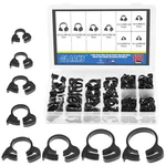 Glarks 121PCS 8 Size Heavy Duty Black Double Gripping Nylon Hose Clamps Set, .... Fixed Price $45.60.