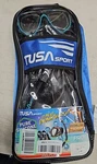 Tusa Sport Adult Powerview Mask, Dry Snorkel, And Fins Travel Set Large. Fixed Price $69.97.