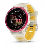 Garmin Forerunner 570 Gps 42MM Watch, Raspberry With Mango Band 010-02970-02. Fixed Price $549.99.