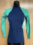 New O'neill "wms Superlite TB2 L/s Crew" Women's Sz 8 Zip Rash Guard Swimming. Fixed Price $14.95.