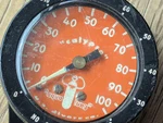 Vintage U.s. Divers Aqua Lung Calypso Gauge W/plastic Case,bezel For Parts Only. Fixed Price $45.00.