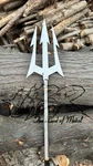 62" Trident Spear , Tripple Head D2 Tool Steel With Leather Sheath. Fixed Price $322.99.