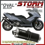 Exhaust Storm By Mivv Muffler Oval Nero Steel For Kymco AK550 2017. Fixed Price $259.63.