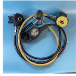 Mares MR12 Axis Scuba Regulator Set With Hoses & Pressure Gauge Console. Fixed Price $90.00.