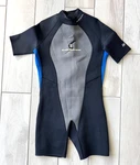 Mens Xl Wetsuit Scuba Supreme Shorty 2MM Neoprene Diving Back Zip Black Gray Blu. Fixed Price $29.95.
