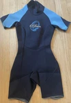 O'brien Women's Ladies Shorty Wetsuit Size Small Black Blue. Fixed Price $20.00.