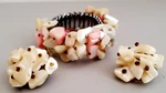 Vtg Cha Pink, Aqua & Pearl (stretch Bracelet W/ Clip Earrings Set. Fixed Price $25.00.
