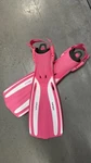 Clearence Sale !!! Oceanic Viper Fins Scuba Open Heel Adjust Pink/white (size S). Fixed Price $23.00.