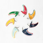 Surfboard Center Fin Hand Shaped Crafted Fiberglass Keychains. Fixed Price $19.95.