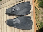 Hollis Fins Xxl Black Spring Heel Strap Scuba Diving Tech Pair. Fixed Price $80.00.