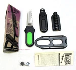 Underwater Kinetics Remora Hydralloy Black Compact Bc Blunt Tip Scuba Knife. Fixed Price $27.49.