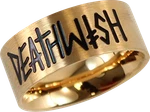 Deathwish Deathspray Logo Ring Xs-gold. Fixed Price $19.99.