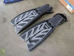 New Aeris Velocity Xp Open Heel Fins, Size Xs, Black. Fixed Price $49.00.