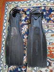 Cressi Pro Light Open Heel Scuba Dive Fins - Black, Size: Medium/large W/fun Toe. Fixed Price $30.00.