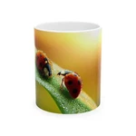 Lucky Ladybug Mug, Innovative Thinking, Covered Dew, Ceramic, 11OZ Coffee Tea. Fixed Price $7.72.