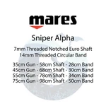 Mares Sniper Alpha Speargun. Fixed Price $139.95.