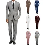 Men's Formal Two 2-PIECE Slim Fit Cut Suit Set. Fixed Price $89.99.