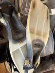Rubber Dacor Turbo Flex Scuba Divers Fins Size Medium Italy. Fixed Price $25.00.