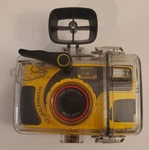 Sealife Reefmaster Cl, 35MM Film Point & Shoot Camera, With Case, Yellow, Tested. Fixed Price $17.80.