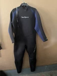 Neosport Men's 3XL Wetsuit Black Blue Full Body Water Sports. Fixed Price $50.00.