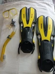 Head Tarpon Barracuda Volo Adult Silicone Snorkeling Set Yellow Sz. Lg-xlg New. Fixed Price $32.00.