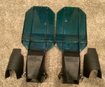 Green Large Scubapro Sea Wing Dive Snorkeling Fins + Storage Inserts (no Straps). Fixed Price $35.00.