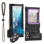 Waterproof Case Bluetooth Control 50FT/15M Underwater Scuba/diving Black/purple. Fixed Price $24.99.