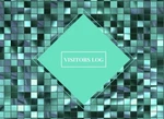 Visitors Log: Aqua Simplistic In Register Book For By Signature Planner New. Fixed Price $16.95.