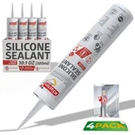 Xfasten Clear Silicone Caulk Neutral Cure 10.1 4-PACK (40.4 Oz),. Fixed Price $54.87.