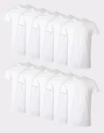 Hanes 10-PACK Men Tee T-shirt Comfortsoft White Crewneck Undershirt Short Sleeve. Fixed Price $30.00.