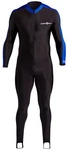 Neosport Adult Full Body Long Sleeve Lycra Sports Suit, Black/blue, Large. Fixed Price $49.99.