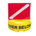 Jcs Inflatable Flag-n-float With Red & White Dive Flag, 21X16. Fixed Price $44.00.