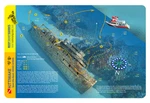 Kittiwake Wreck Grand Cayman Island Reef Smart Waterproof Dive Card. Fixed Price $11.95.