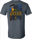 Amphibious Outfitters T-shirt Captain's Law Obey Heather Navy. Fixed Price $16.14.