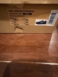 Asics Gel Resolution 8 Wide Dive Blue. Fixed Price $139.00.