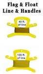 Handle Flag Holder With Line Rope Yellow Floating Scuba Snorkel Free Dive. Fixed Price $16.95.