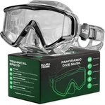 Pano 3 Scuba Diving Mask, Tempered Glass Snorkel Three-window Transblack. Fixed Price $81.83.